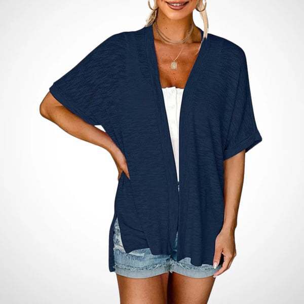 🌷🌷Womens Lightweight Cardigan 2026 Summer Short Sleeve Open Front Beach Coverup Vacation Outdoorfun Knitwear Comfort Casual Loose Minimalist Basic Knitting Batwing Shortsleeve Tops Womenswear