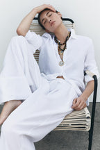 🌷Last day 50%OFF🔥100% LINEN PALAZZO SET(Buy 2 Free Shipping)