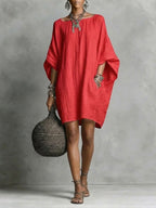🌿🌿Casual cotton and linen dress