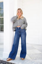 🌷🌷High Rise Tummy Control Wide Leg Jeans (Buy 2 Free Shipping)