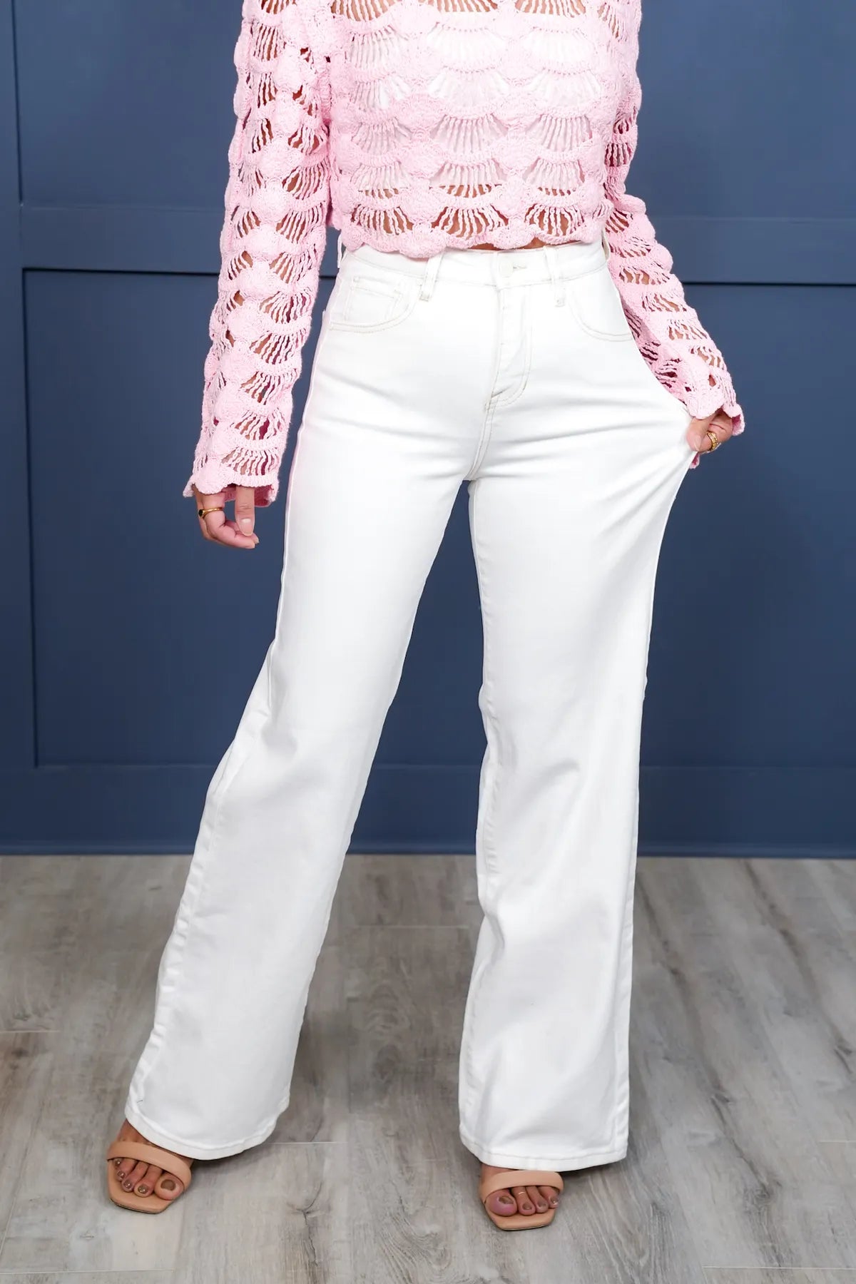 🌷🌷High Rise Tummy Control Wide Leg Jeans (Buy 2 Free Shipping)