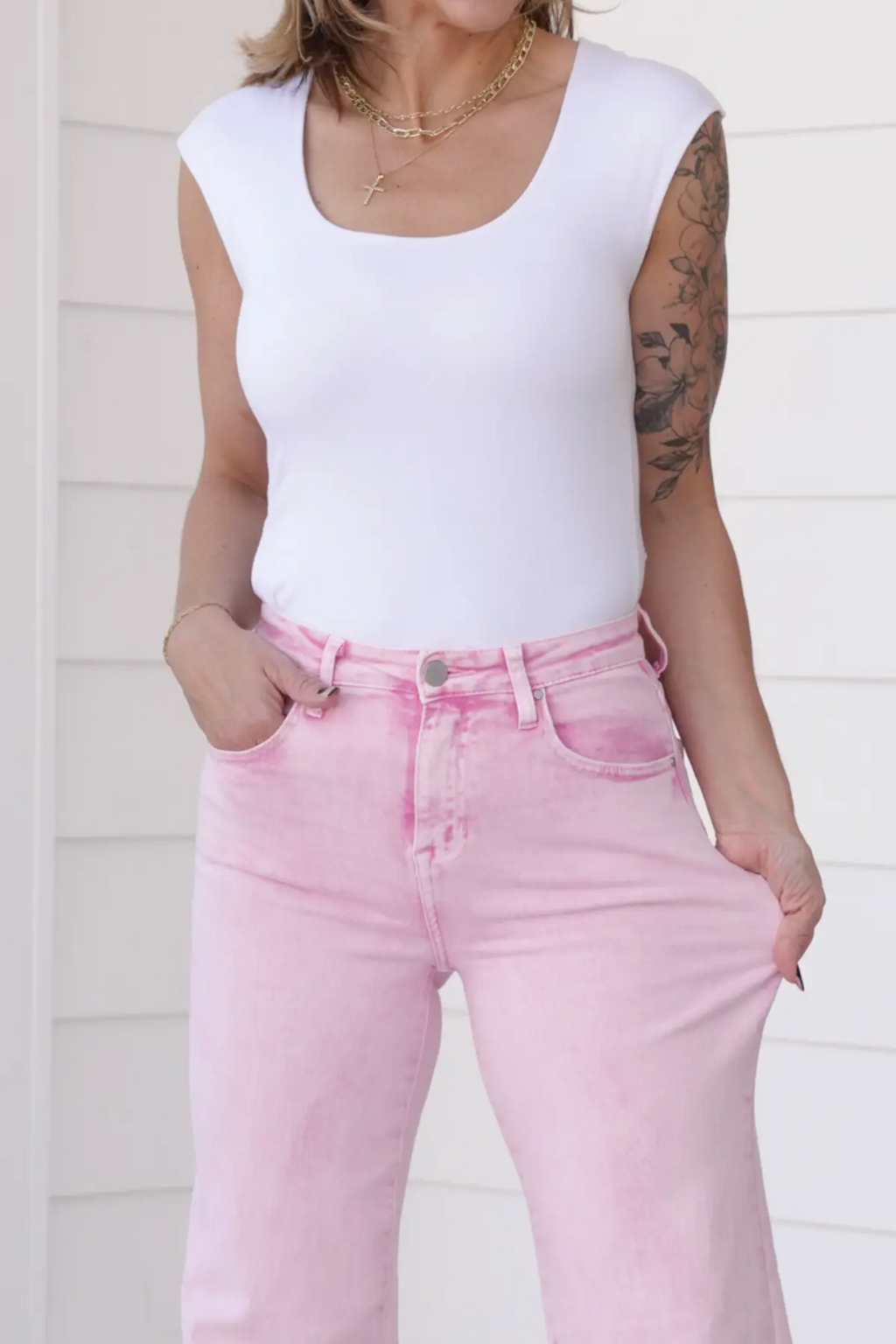🌷🌷High Rise Tummy Control Wide Leg Jeans (Buy 2 Free Shipping)