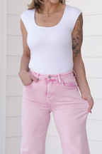 🌷🌷High Rise Tummy Control Wide Leg Jeans (Buy 2 Free Shipping)