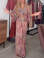 🎉🎉Kimono-Style Printed Dress