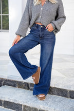 🌷🌷High Rise Tummy Control Wide Leg Jeans (Buy 2 Free Shipping)