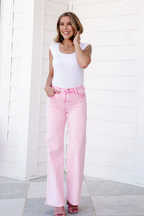 🌷🌷High Rise Tummy Control Wide Leg Jeans (Buy 2 Free Shipping)