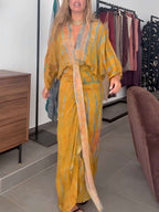🎉🎉Kimono-Style Printed Dress