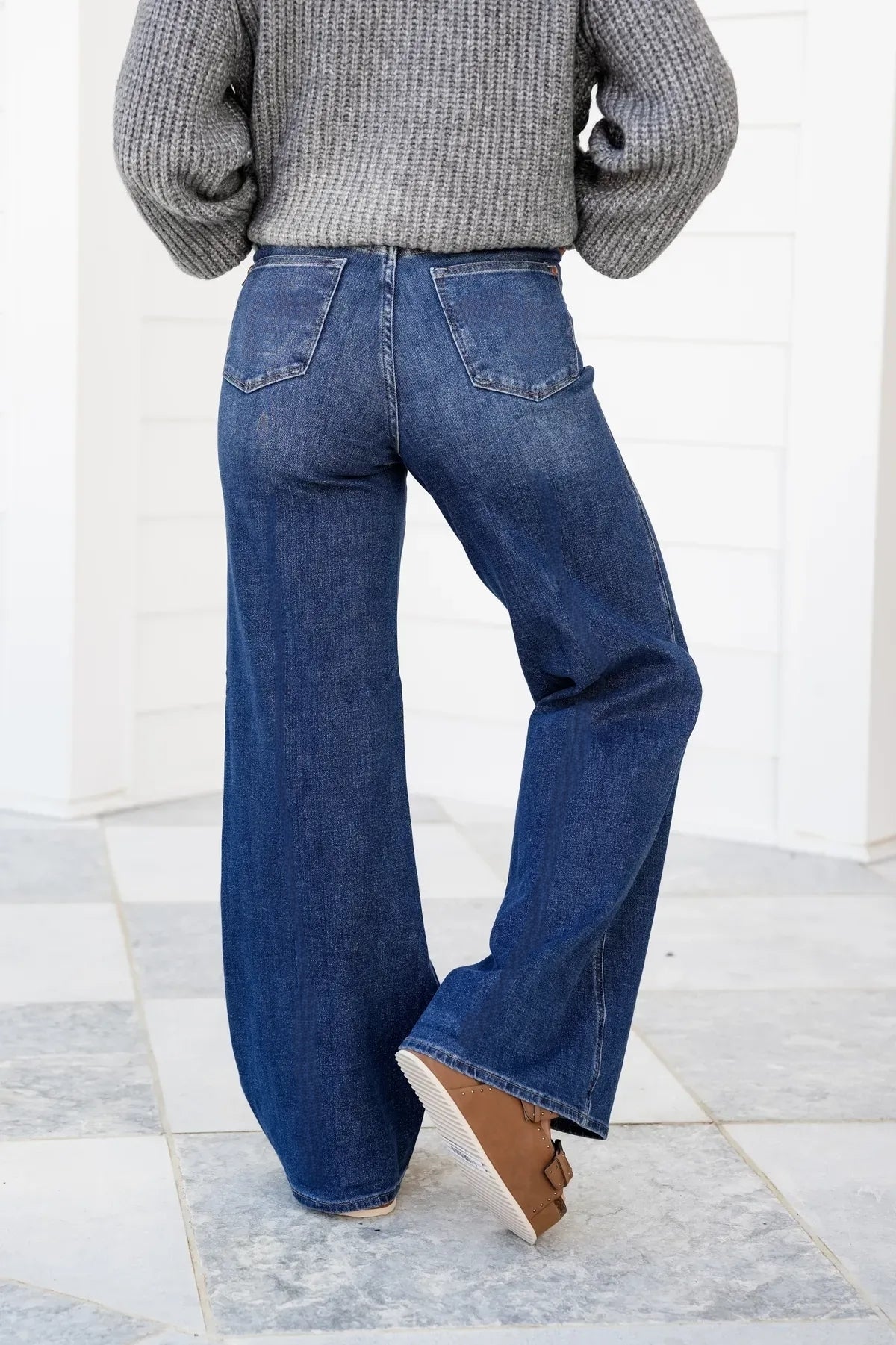 🌷🌷High Rise Tummy Control Wide Leg Jeans (Buy 2 Free Shipping)