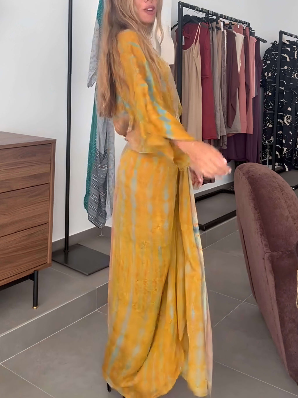 🎉🎉Kimono-Style Printed Dress