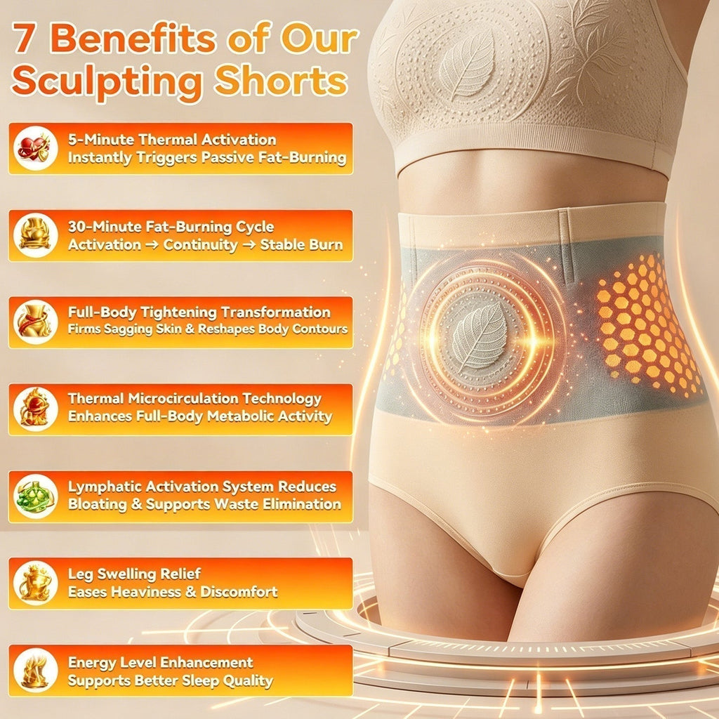 🌷🌷Official Brand Store | 🛡️2026 Moringa & Berberine 4-in-1 Micro-Particle Shaping & Fat Burning Shorts