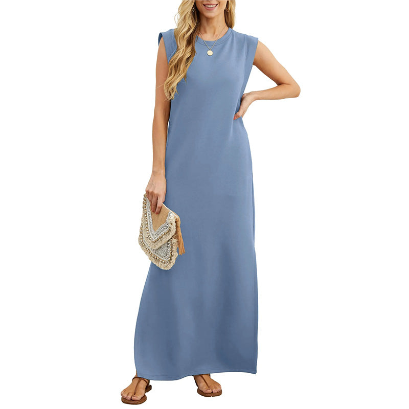 🎁New arrival 50% OFF💥Women's Casual Loose Split Wrinkle-Free Long Dress