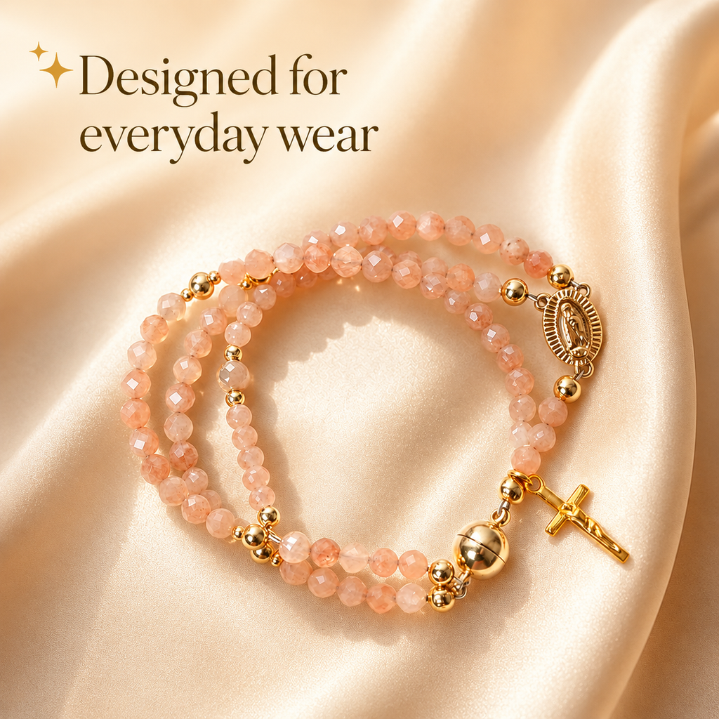 🌷✨Wear Your Faith Every Day ✝️🙏FaithLine Silver Rosary bracelets📿