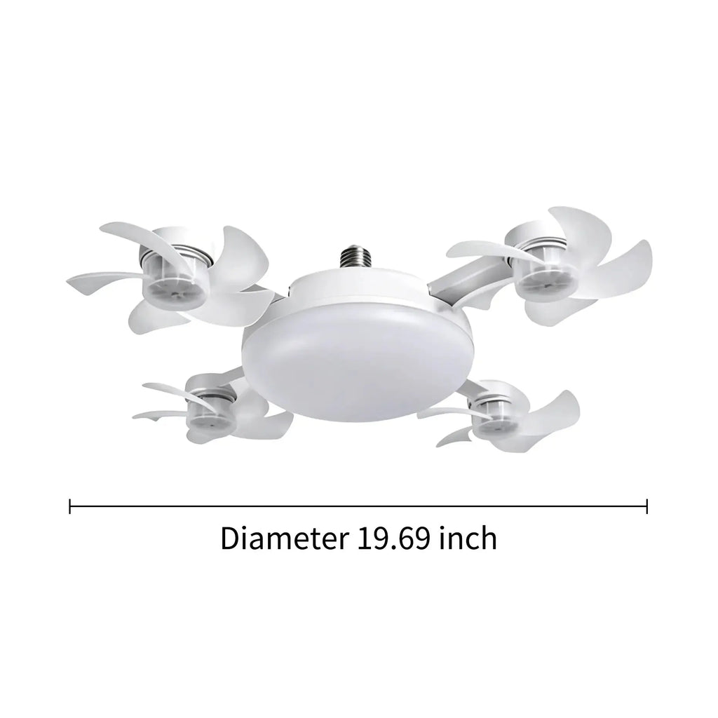 💝💝Modern ceiling fan lamp with E27 thread (model 2026) - silent 2-in-1 LED fan with remote control