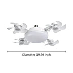 💝💝Modern ceiling fan lamp with E27 thread (model 2026) - silent 2-in-1 LED fan with remote control