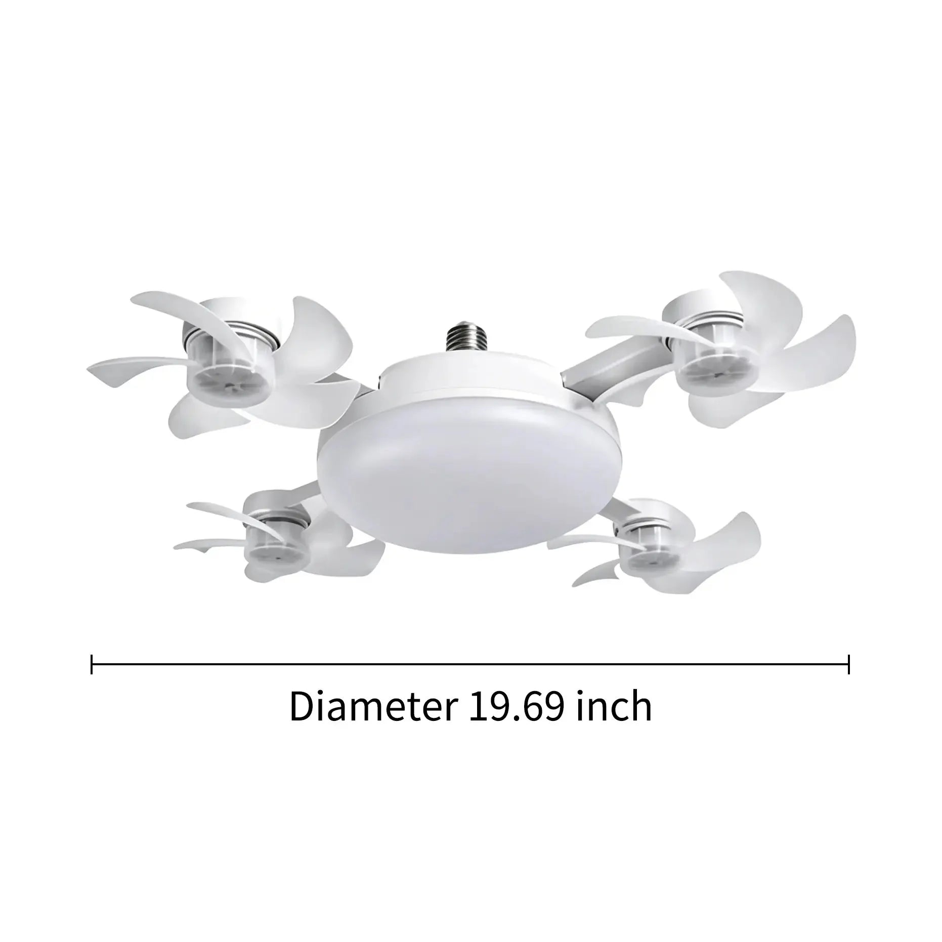 💝💝Modern ceiling fan lamp with E27 thread (model 2026) - silent 2-in-1 LED fan with remote control