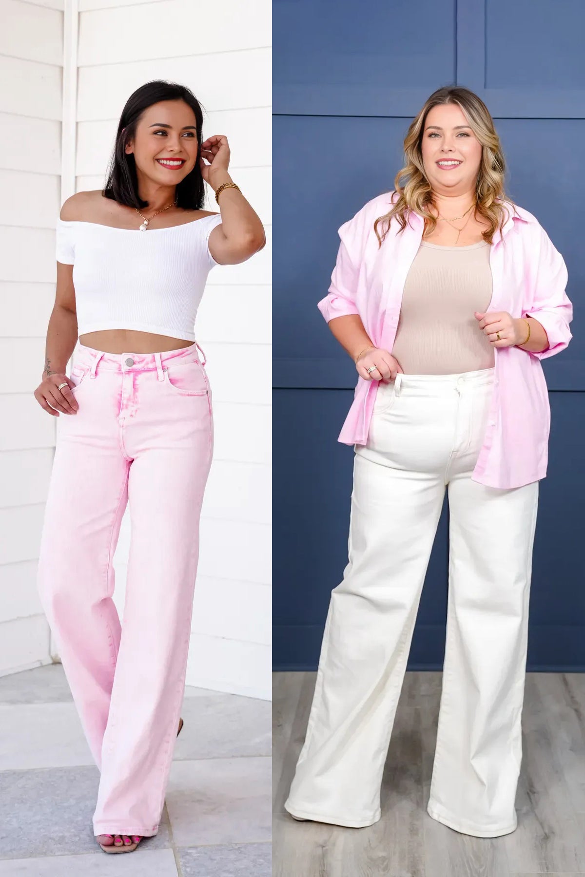 🌷🌷High Rise Tummy Control Wide Leg Jeans (Buy 2 Free Shipping)