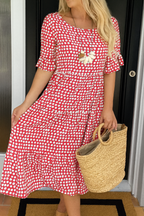 🌷🌷Serry – Short-Sleeve Midi Dress with Relaxed Fit