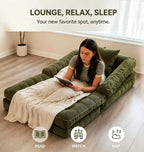 🤲 Factory direct salese🛋️ 3-in-1 Convertible Floor Sofa Bed（🎁Special Sale—Free Shipping)