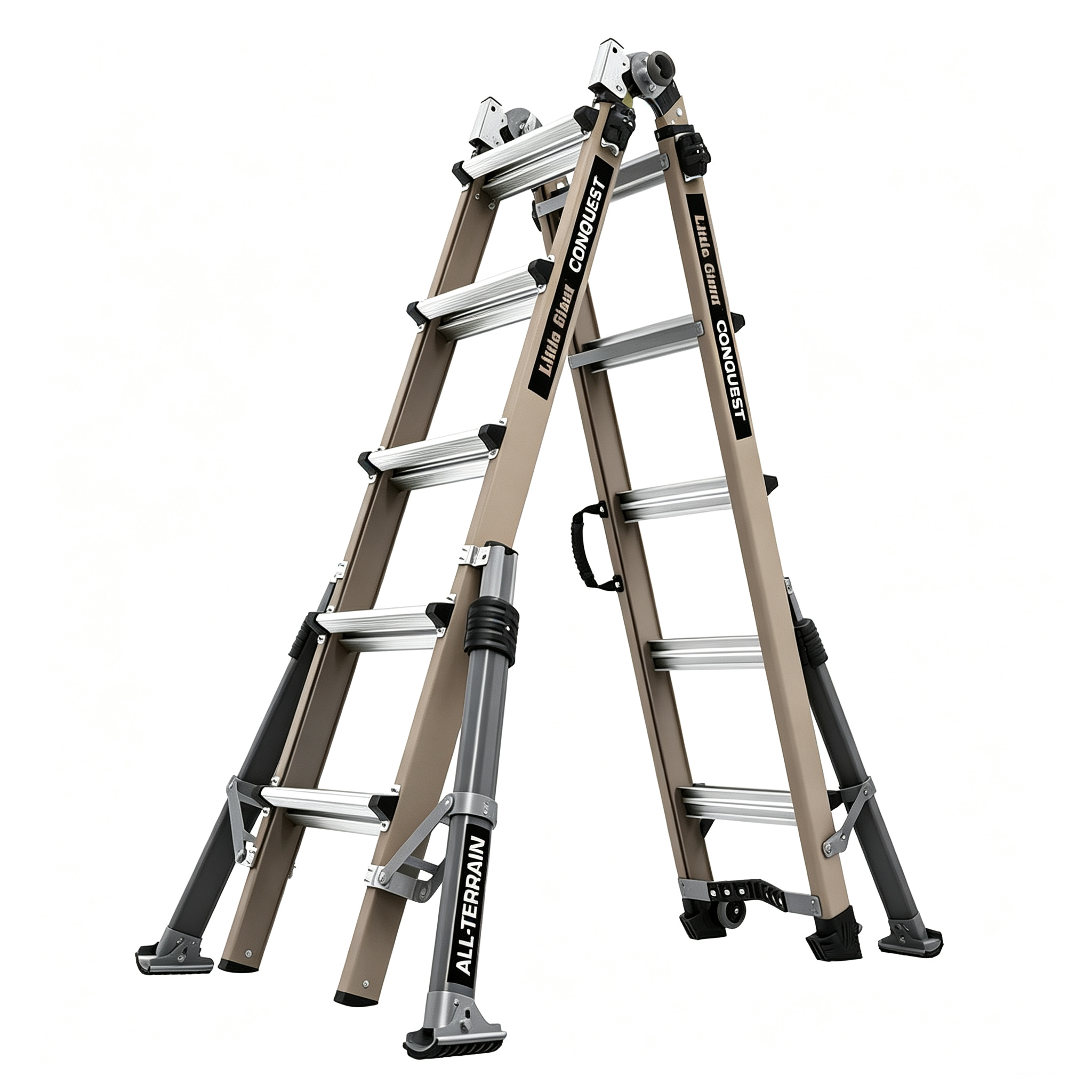 💝💝Model 22, Version 1A Fiberglass “Little Giant” All-Terrain Conqueror Ladder（🎁Special Sale—Free Shipping）