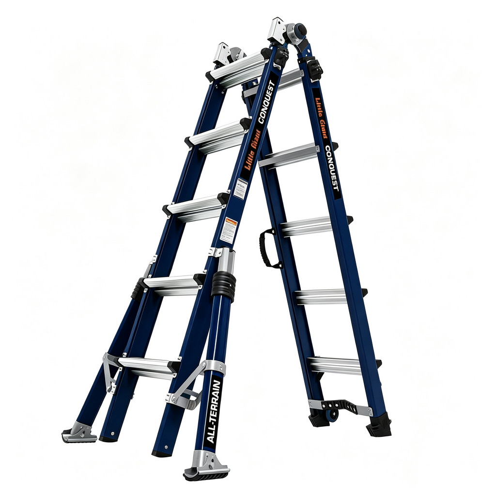 💝💝Model 22, Version 1A Fiberglass “Little Giant” All-Terrain Conqueror Ladder（🎁Special Sale—Free Shipping）