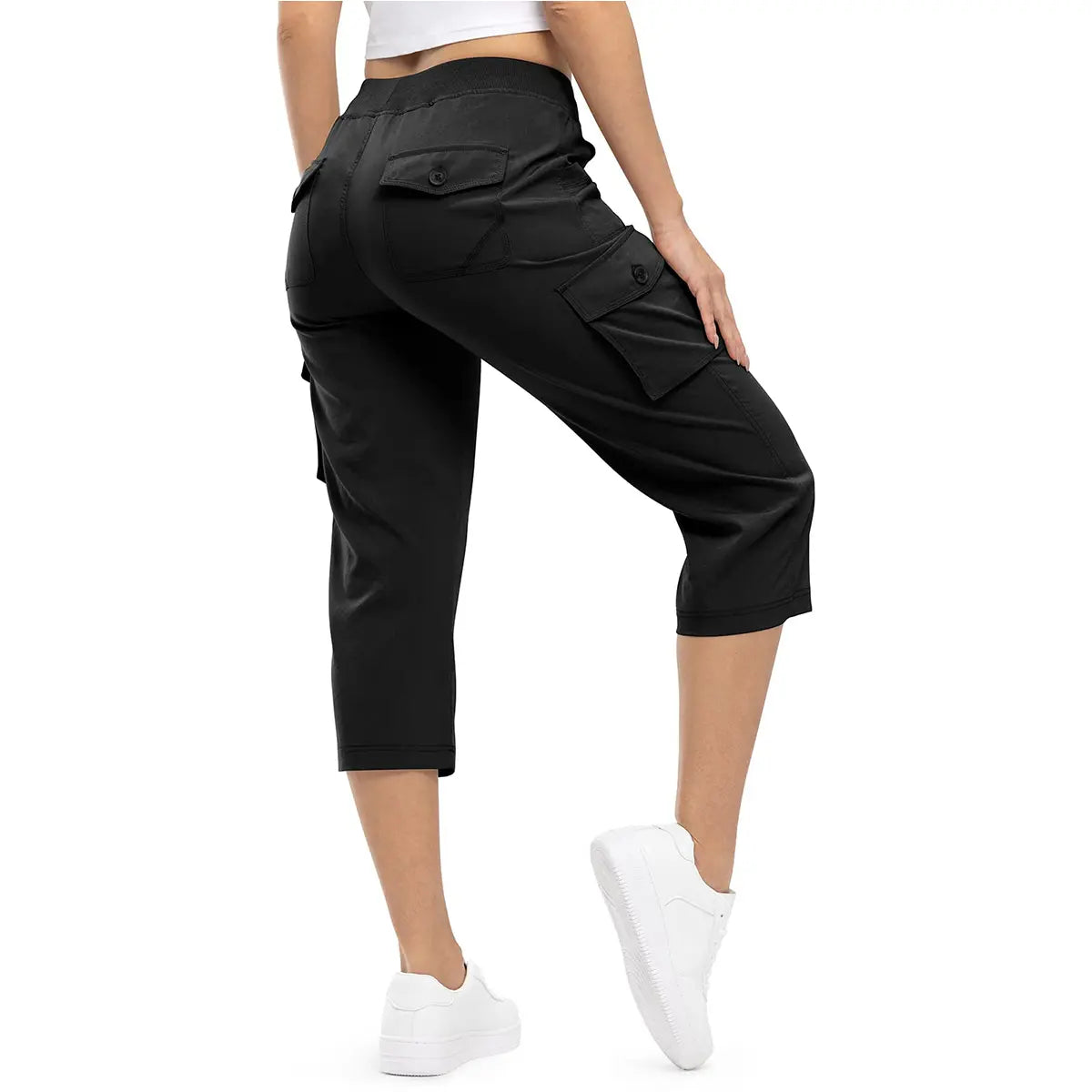 📦📦Womens Lightweight Capris Hiking Pants 6 Pockets Quick Dry Cargo Outdoor Trip Loose Shorts COMFY  MOMS OVER 30
