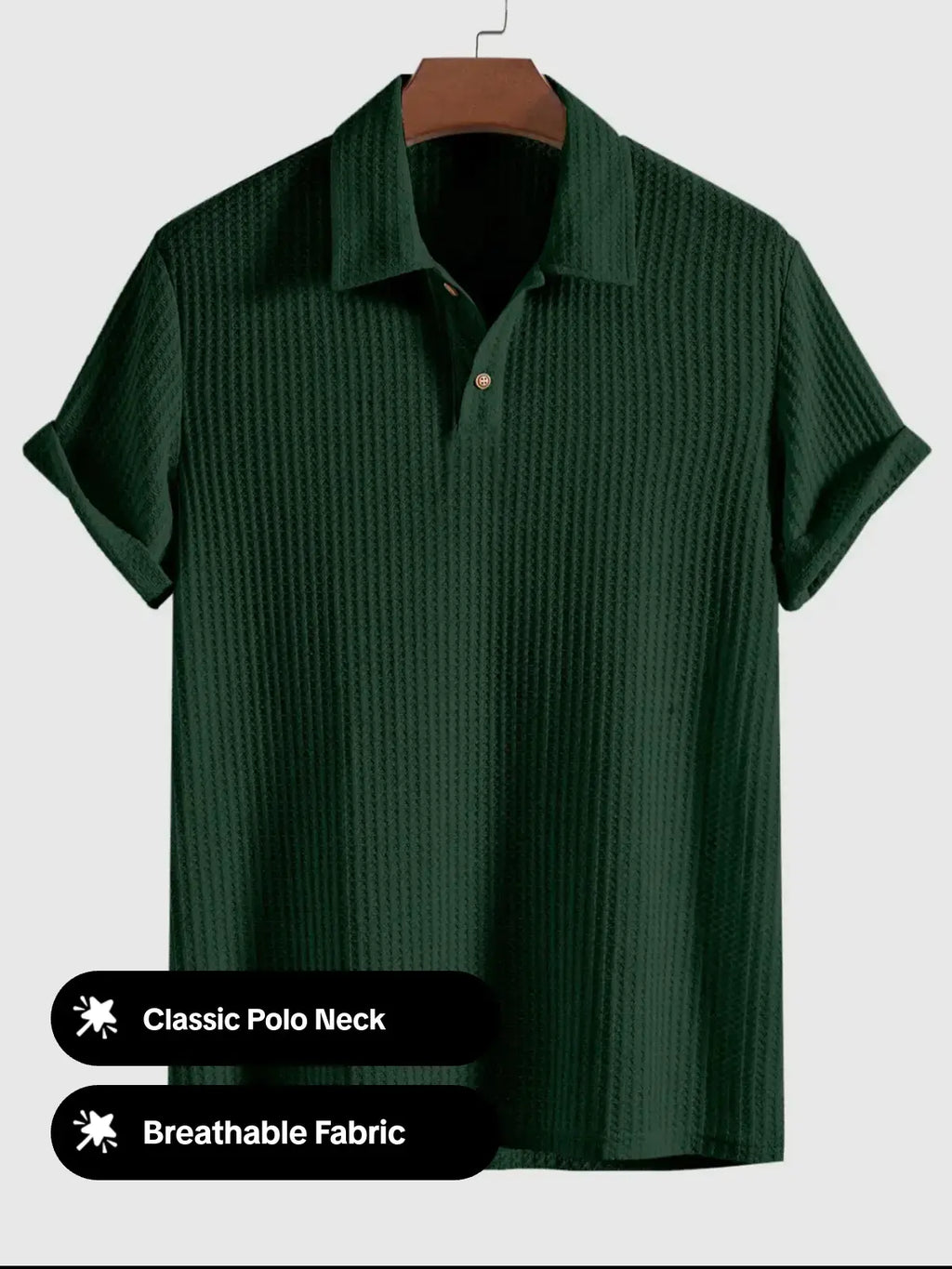 👕 Men's Knit Polo Shirt 🚀 2 Pcs Free Shipping