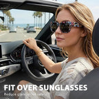 👓👓Polarized Fit Over Sunglasses for Women – UV400 Protection Floral Frame Wear Over Prescription Glasses