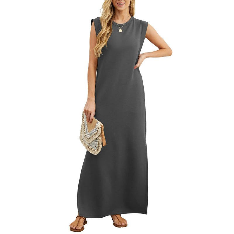🎁New arrival 50% OFF💥Women's Casual Loose Split Wrinkle-Free Long Dress