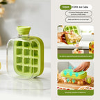 💚💚One-Click Molding Cooling Cup,Instant Ice Maker,Zero-Contact Design,Straw Included,Curling Mold,Portable & Stylish Chilled Drink
