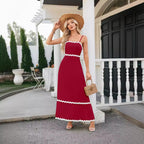 🌷100% Cotton Ric Rac Detail Maxi Dress
