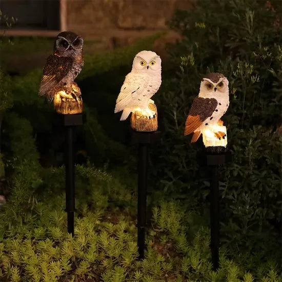 💝💝Waterproof Solar Owl Lamp - LED Path Lamp for Lawn, Garden and Outdoor Decorations
