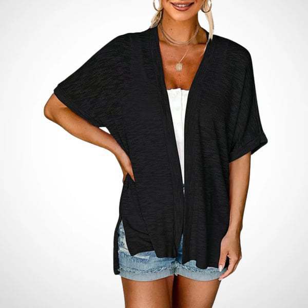 🌷🌷Womens Lightweight Cardigan 2026 Summer Short Sleeve Open Front Beach Coverup Vacation Outdoorfun Knitwear Comfort Casual Loose Minimalist Basic Knitting Batwing Shortsleeve Tops Womenswear