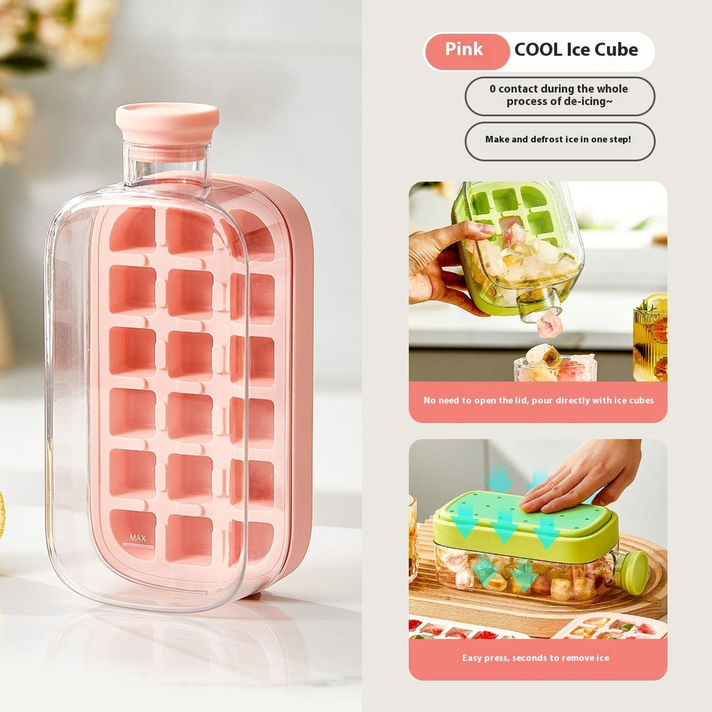 💚💚One-Click Molding Cooling Cup,Instant Ice Maker,Zero-Contact Design,Straw Included,Curling Mold,Portable & Stylish Chilled Drink