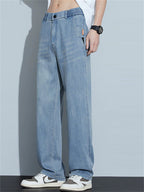 🔥🔥Men's Summer Comfortable Loose Straight Leg Retro Denim Pants