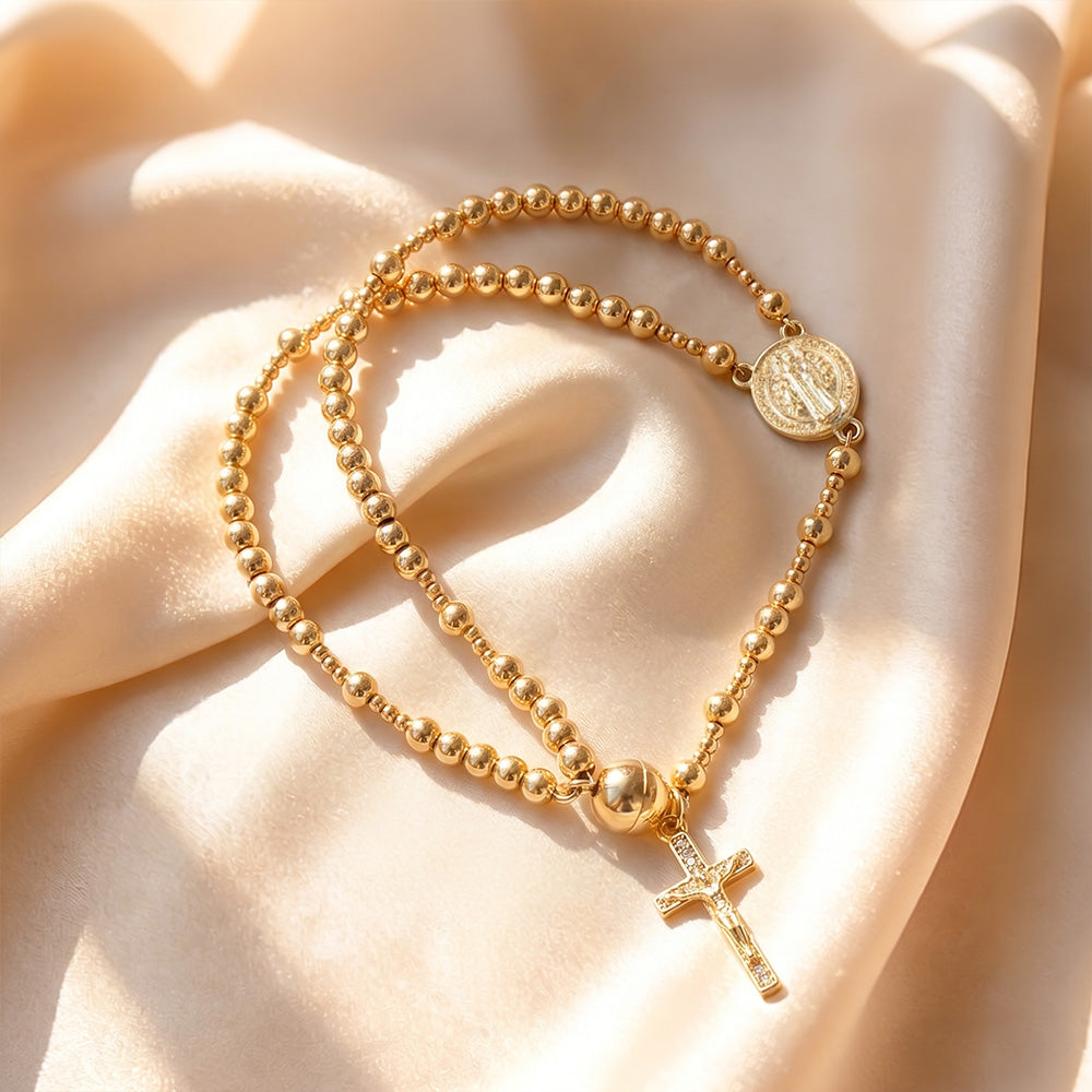🌷✨Wear Your Faith Every Day ✝️🙏FaithLine Silver Rosary bracelets📿