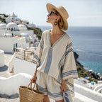 🌷🌷Cotton and linen women's Lime Short Set(S-5XL)