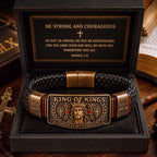 💝💝King of Kings Faith Bracelet – Adjustable Christian Wristband – Gift