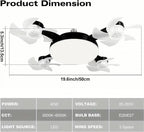 💝💝Modern ceiling fan lamp with E27 thread (model 2026) - silent 2-in-1 LED fan with remote control
