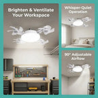 💝💝Modern ceiling fan lamp with E27 thread (model 2026) - silent 2-in-1 LED fan with remote control