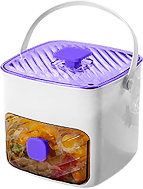 2026 Compact Portable Ice Cube Maker with Integrated Storage Compartment for Freezer Kitchen Worktop Ideal for Household Outdoor Activities (B, One Size)