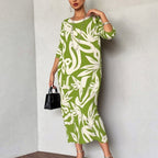 ⏳Time-limited Special⏰Women’s Elegant Loose Round-Neck Printed Dress