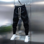 🔥 Trendy Men's Patchwork Denim Elastic Waist Jogger Harem Pants