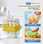 💚💚One-Click Molding Cooling Cup,Instant Ice Maker,Zero-Contact Design,Straw Included,Curling Mold,Portable & Stylish Chilled Drink