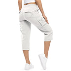 📦📦Womens Lightweight Capris Hiking Pants 6 Pockets Quick Dry Cargo Outdoor Trip Loose Shorts COMFY  MOMS OVER 30