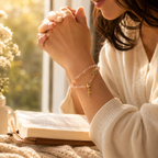 🌷✨Wear Your Faith Every Day ✝️🙏FaithLine Silver Rosary bracelets📿