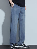 🔥🔥Men's Summer Comfortable Loose Straight Leg Retro Denim Pants