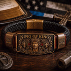 💝💝King of Kings Faith Bracelet – Adjustable Christian Wristband – Gift