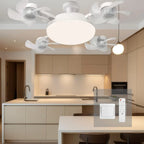 💝💝Modern ceiling fan lamp with E27 thread (model 2026) - silent 2-in-1 LED fan with remote control