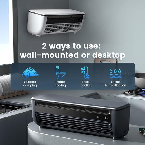 🤲 Factory direct sales 🔥Upgraded 3 Wind Modes Portable Wireless Wall Mounted Air Conditioner