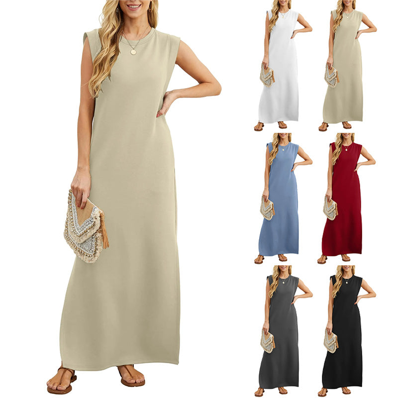 🎁New arrival 50% OFF💥Women's Casual Loose Split Wrinkle-Free Long Dress